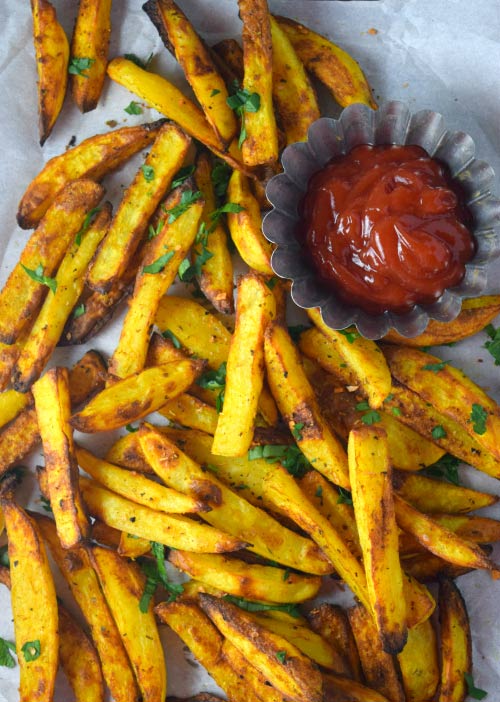 How to Make Oven Baked Crispy Cajun Fries Step 7