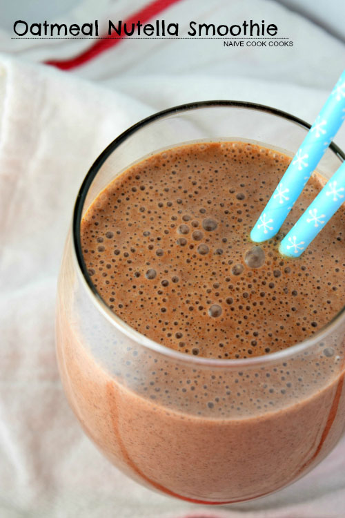 Oatmeal Nutella Smoothie