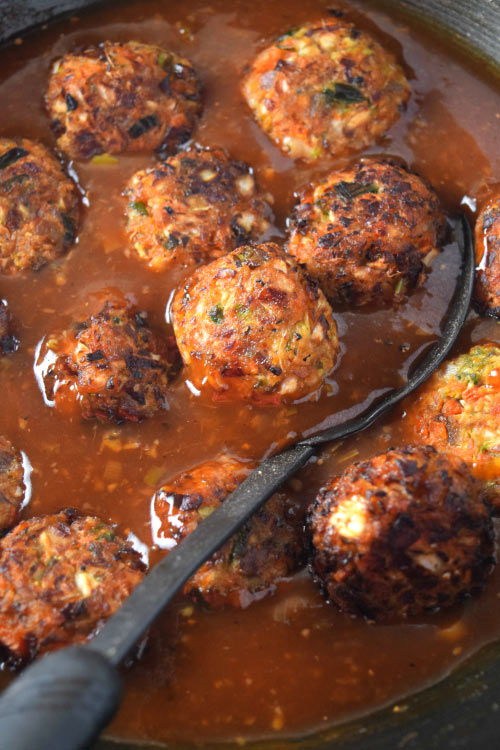 Vegetable Balls in Manchurian Sauce