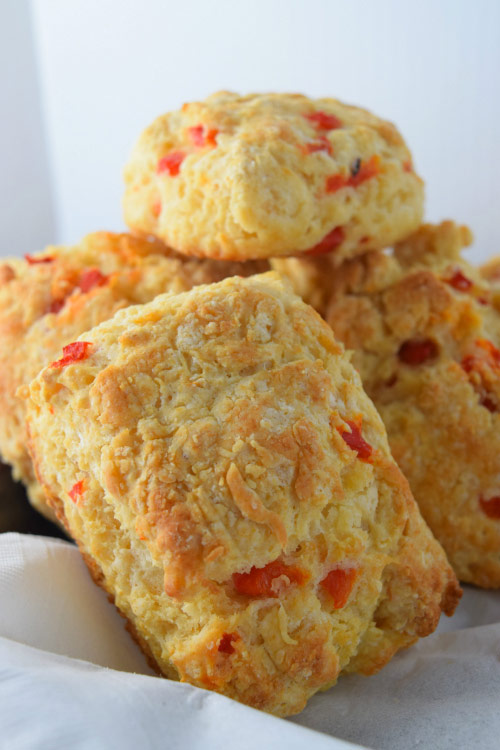 Pimento Cheese Biscuits Ready for Breakfast