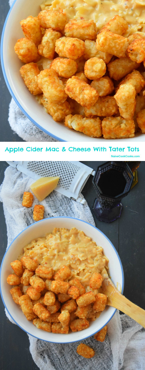 Apple Cider Mac and Cheese with Tater Tots Pinterest