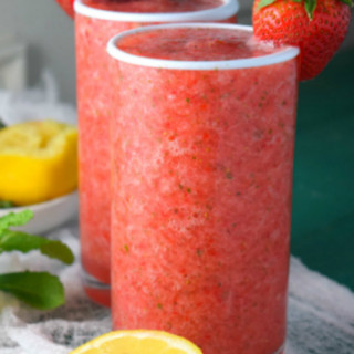 Bourbon Strawberry Slushies