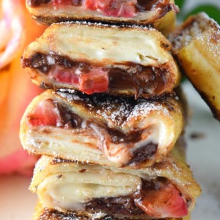 Chocolate Strawberry Cheesecake Tortilla French Toast