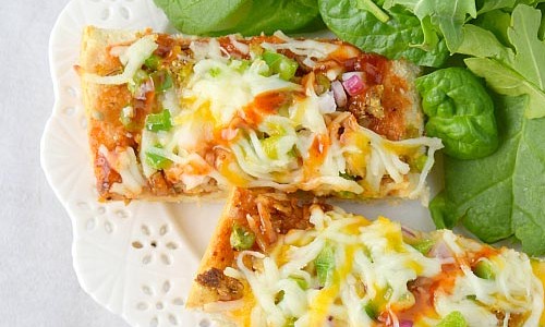 French Bread Samosa Pizza