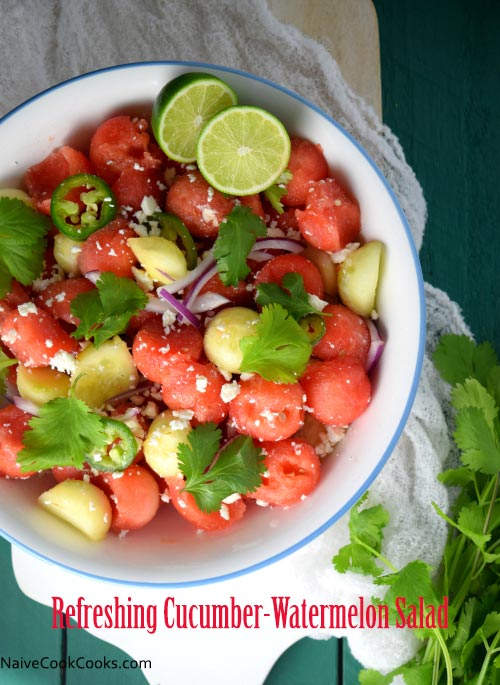 Refreshing Cucumber-Watermelon Salad