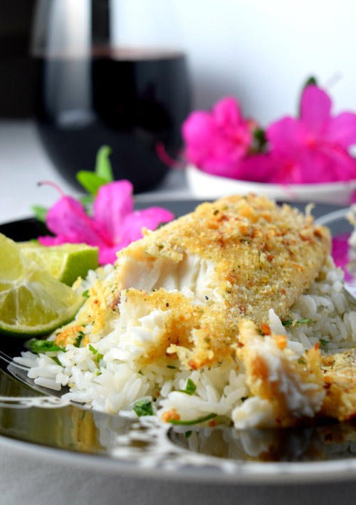 Soft Baked Parmesan Crusted Tilapia