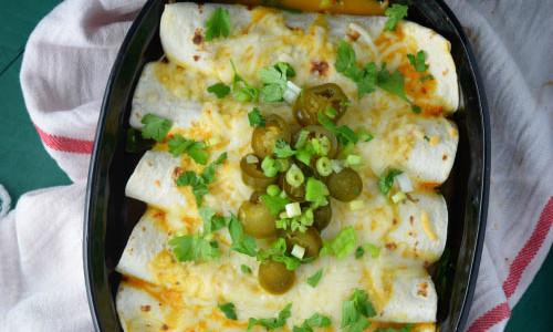 Thai Veggie Enchiladas