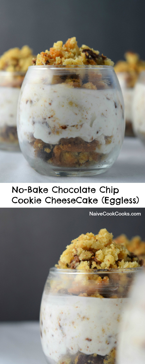 Chocolate Chip Cookie CheeseCake for Pinterest