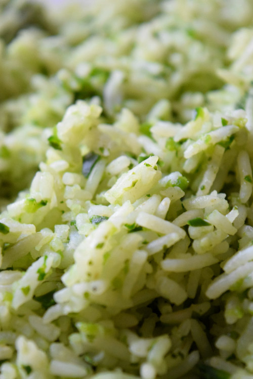 Poblano Rice for Black Beans Stuffed Peppers