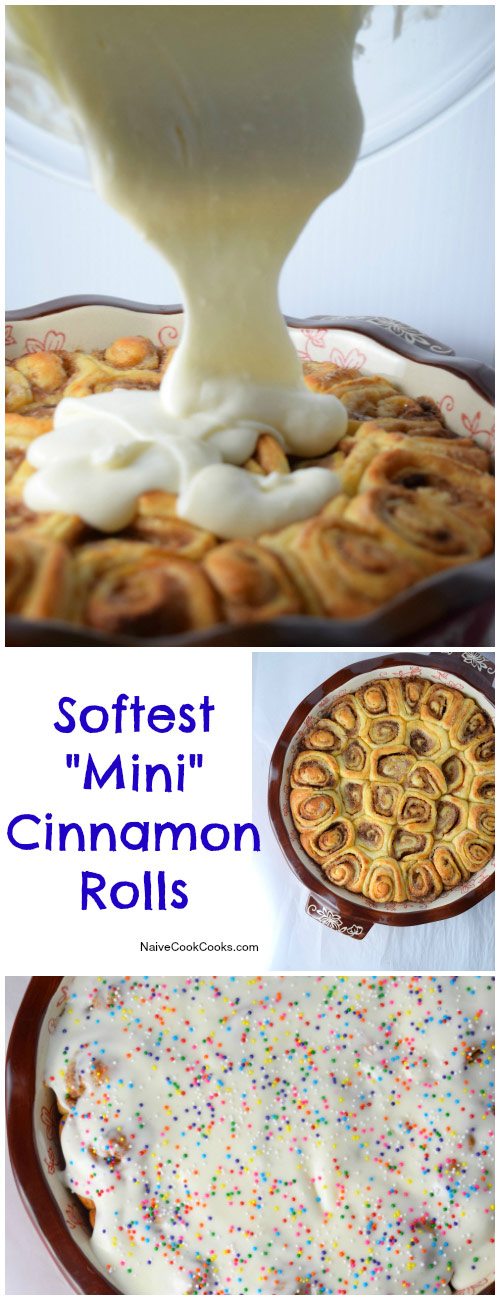 Softest Mini Cinnamon Rolls for Pinterest