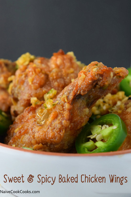 Sweet and Spicy Baked Chicken Wings