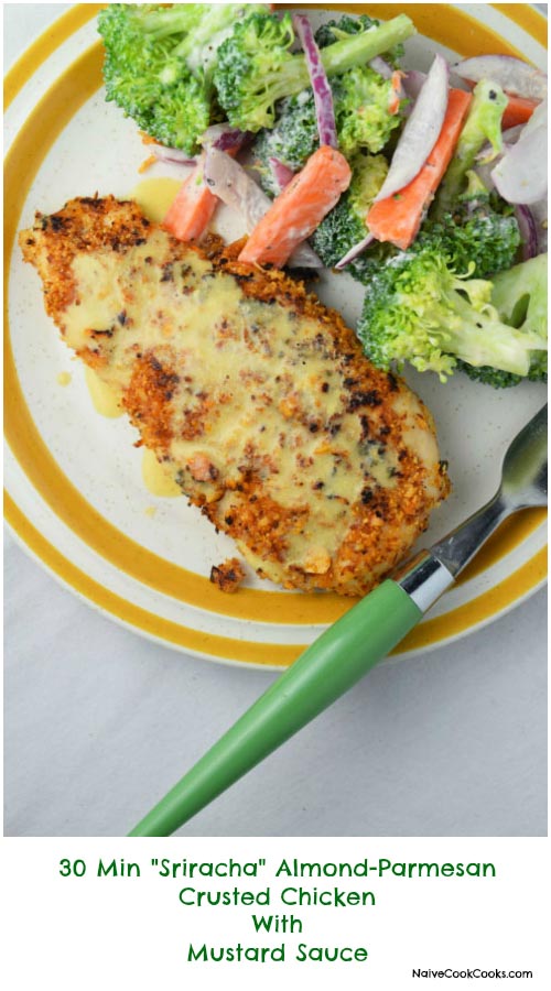 Sriracha Almond Parmesan Crusted Chicken