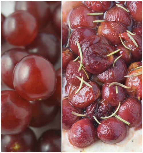 Roasted Grapes for Easy Baked Goat Cheese Dip