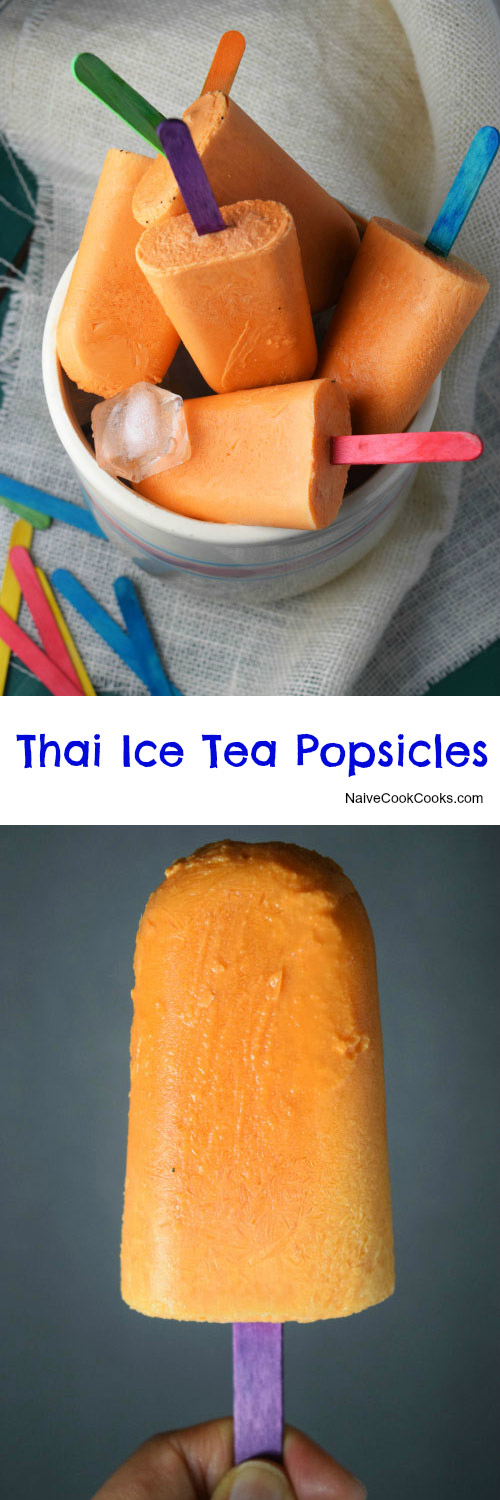 Thai Ice Tea Popsicles for Pinterest