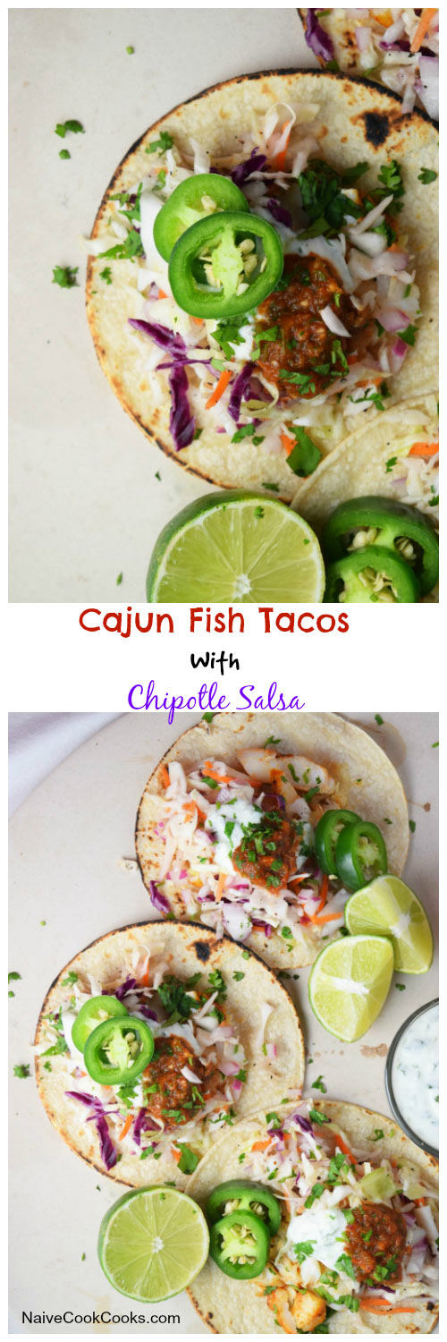 Cajun Fish Tacos for Pinterest