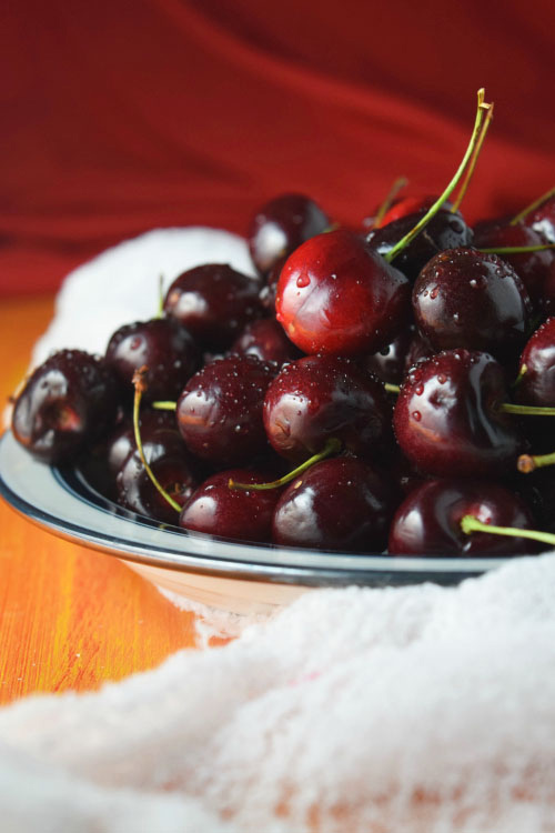 Cherries for No Churn Bourbon Cherry Ice Cream