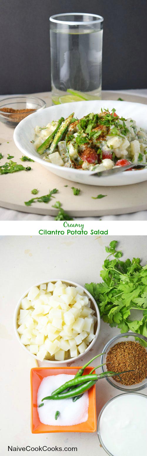 Creamy Cilantro Potato Salad for Pinterest