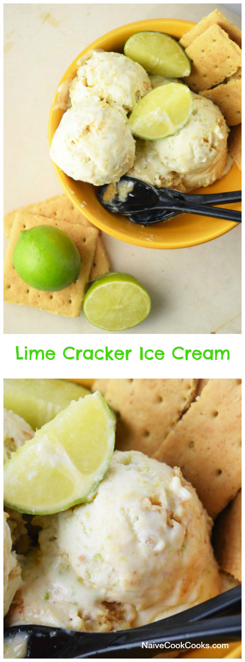 Lime Cracker Ice Cream for Pinterest