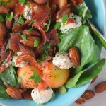 Melon Spinach Salad With Prosciutto Chips