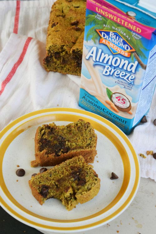 Avocado Chocolate Bread Made with Almond Milk