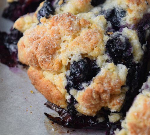 Best Glazed Blueberry Scones