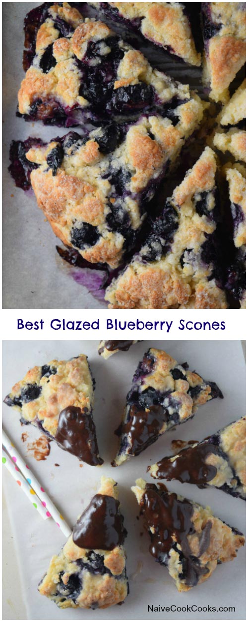 Best Glazed Blueberry Scones for Pinterest