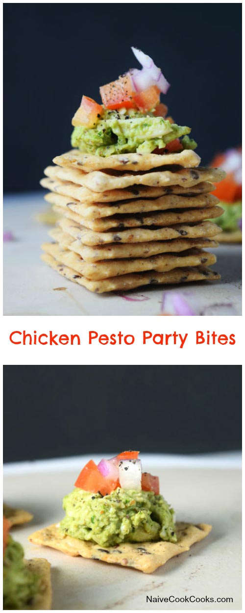 Chicken Pesto Party Bites for Pinterest
