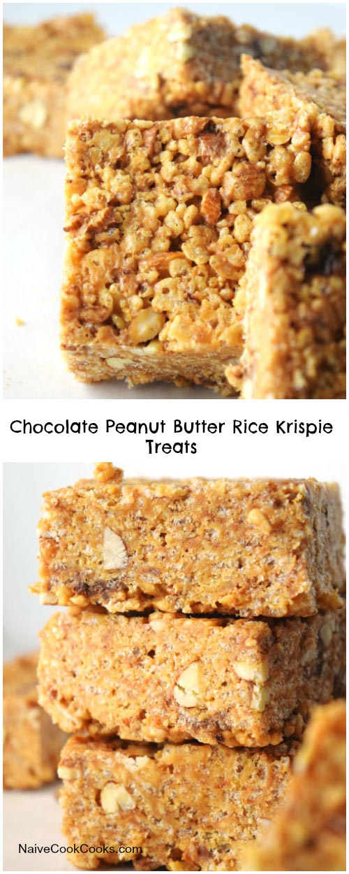 Chocolate Peanut Butter Rice Krispie Treats for Pinterest