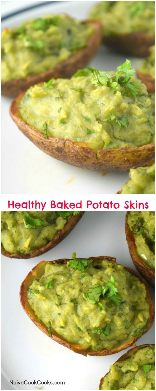 Healthy Baked Potato Skins for Pinterest