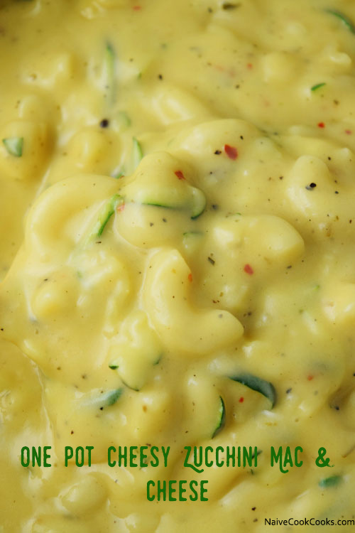 One Pot Cheesy Zucchini Mac & Cheese