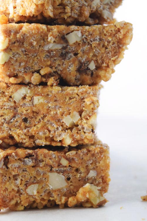 Stacked Chocolate Peanut Butter Rice Krispie Treats