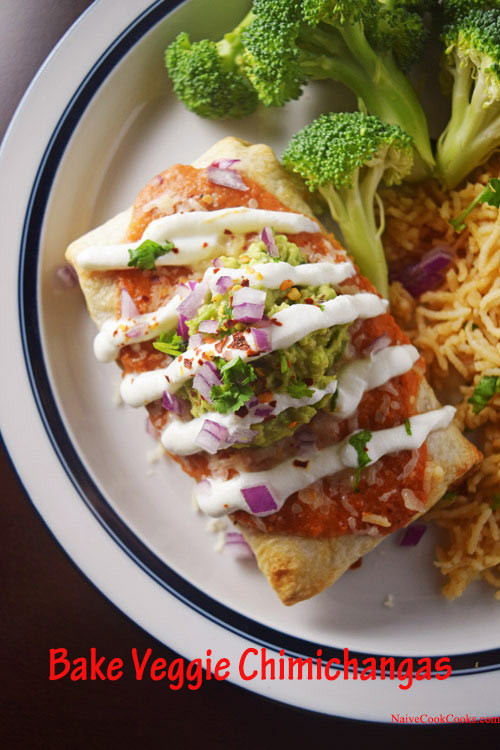 Baked Veggie Chimichanga