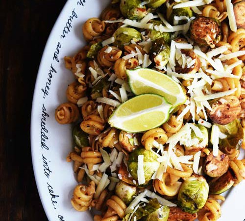 Balsamic Brussels Sprouts Pasta
