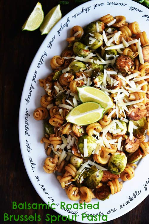 Balsamic Brussels Sprouts Pasta