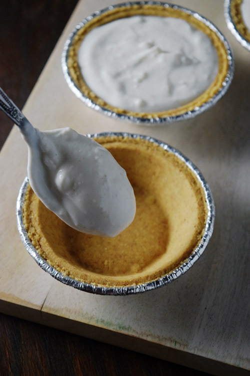 Filling Crust of Yogurt Apple Pie
