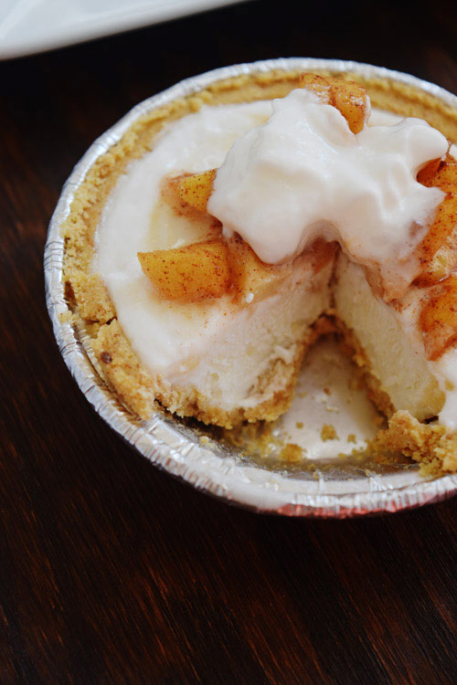 Inside of Yogurt Apple Pie