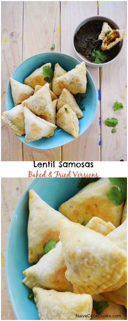 Lentil Samosas for Pinterest