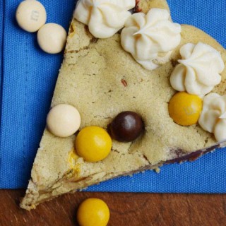 M&M Pecan Pie Pizza