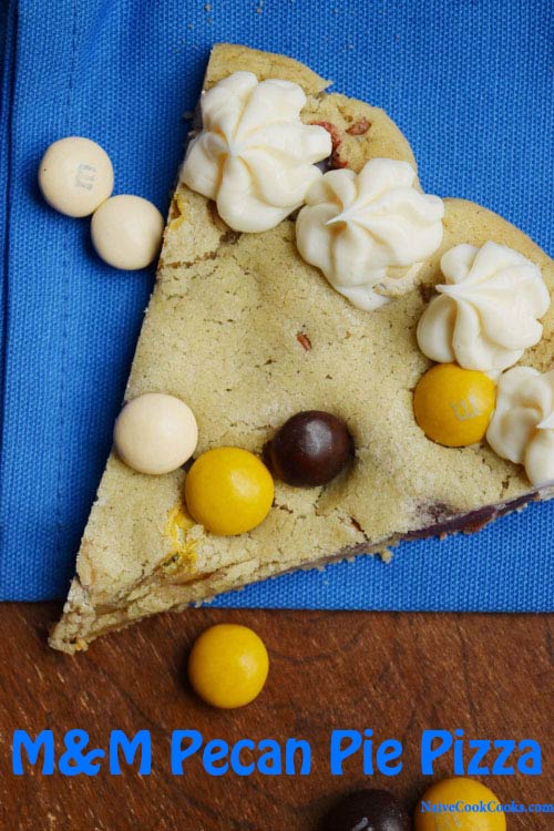 M&M Pecan Pie Pizza