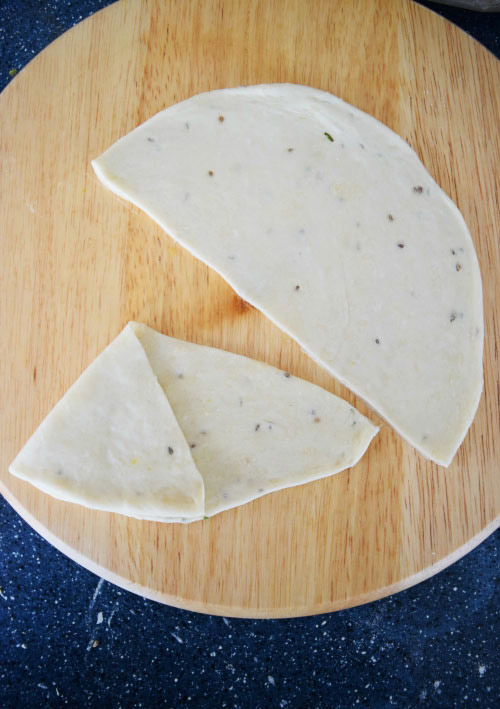 Step 2 Roll Dough for Lentil Samosas