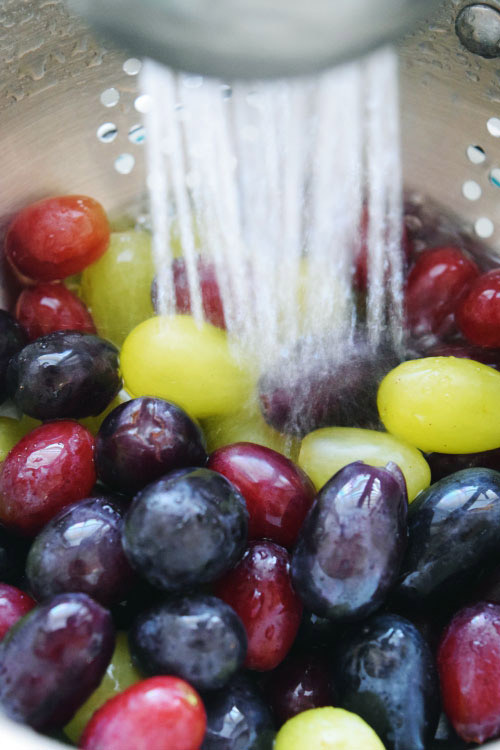 Washing Grapes for Grape Sangria