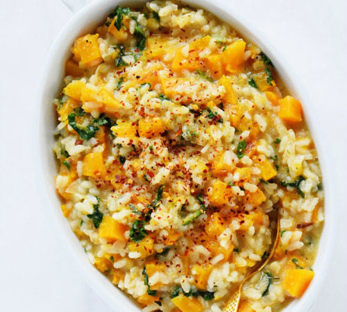 Butternut Squash Kale Risotto