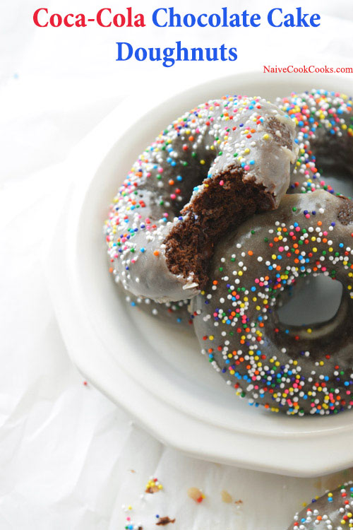 Coca-Cola Glazed Chocolate Baked Doughnuts