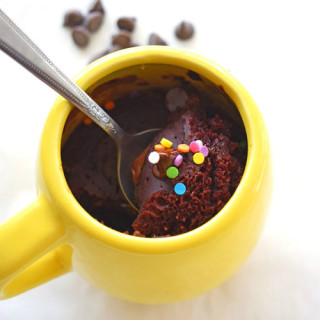 Double Chocolate Microwave Cake