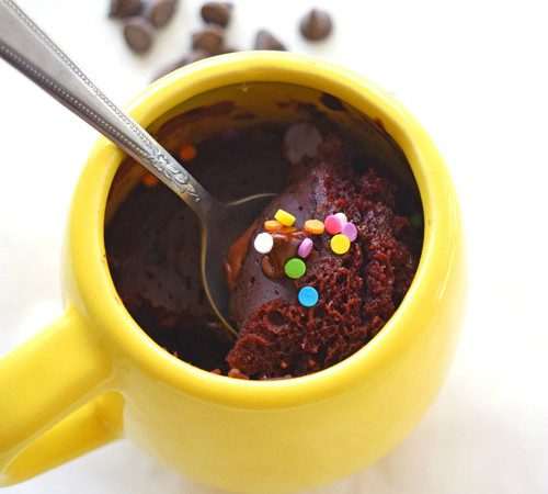 Double Chocolate Microwave Cake