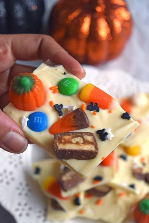 Halloween Candy Bark 1