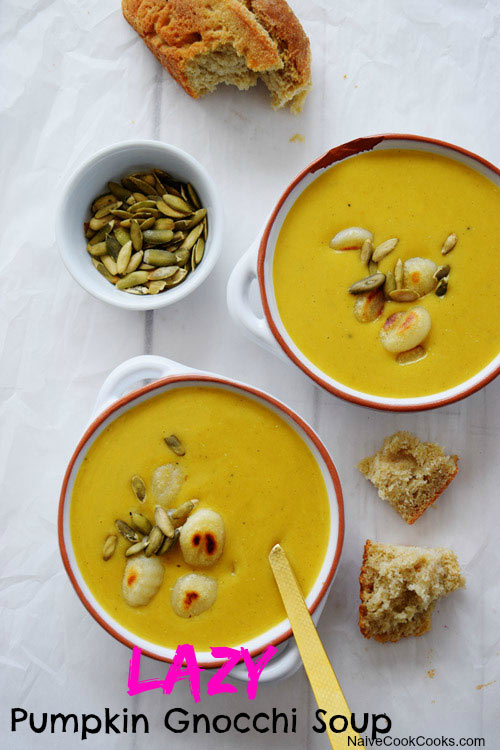 Lazy Pumpkin Gnocchi Soup