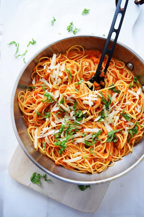 Roasted Red Pepper Pasta Ready to Eat