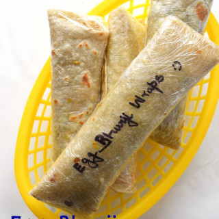 Egg Bhurji Breakfast Wraps