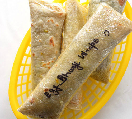 Egg Bhurji Breakfast Wraps